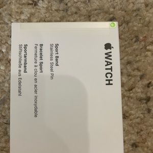 White Apple Watch Sport Band